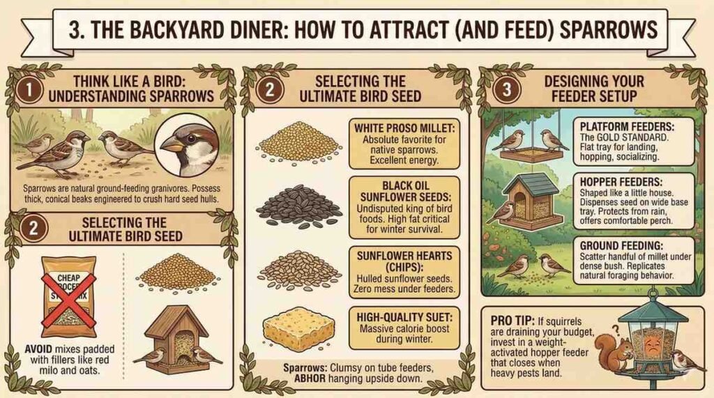 3. The Backyard Diner: How to Attract (and Feed) Sparrows