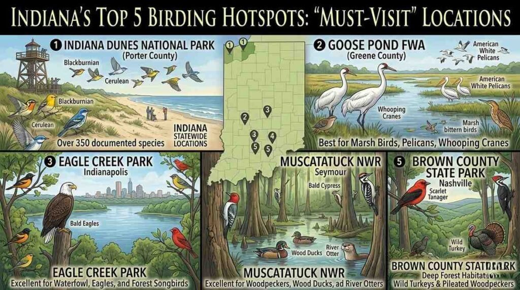The Birds of Indiana: A Complete Guide to the Crossroads of Migration gemini generated image 3qxkg13qxkg13qx