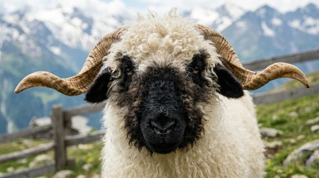 The Ultimate Guide to Valais Blacknose Sheep: Care, Cost, and Characteristics Farmer checking the hooves of a fluffy sheep
