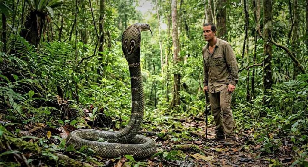 6. The Longest Venomous Snake: The King Cobra (Ophiophagus hannah)